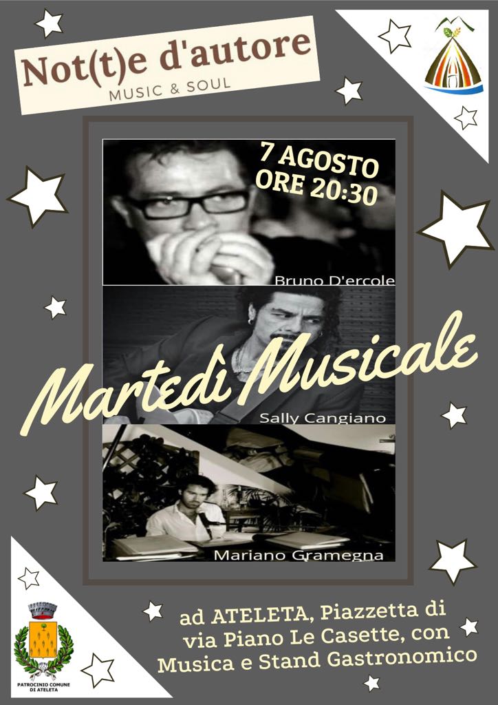 Martedi Musicale Not(t)e d'autore - Pro Loco Ateleta