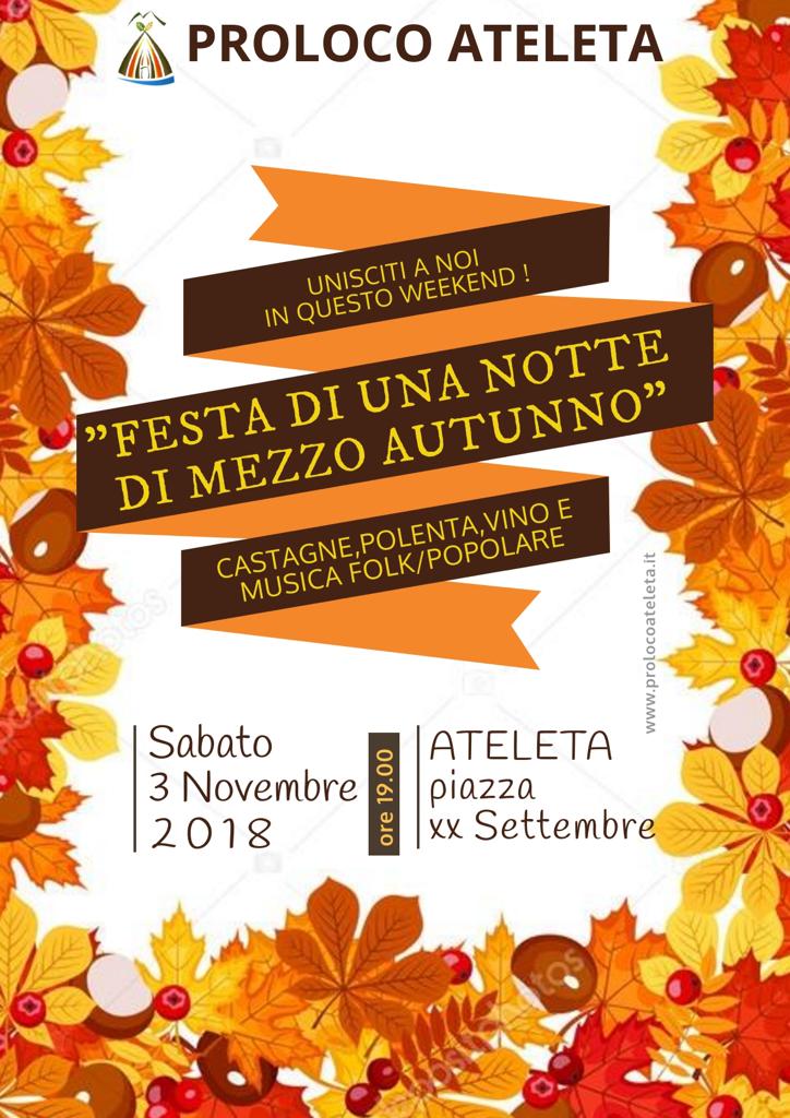 Festa di una Notte di Mezzo Autunno - Pro Loco Ateleta